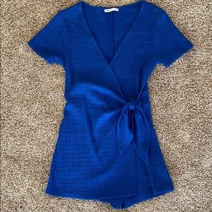 Zara bright blue skort dress
